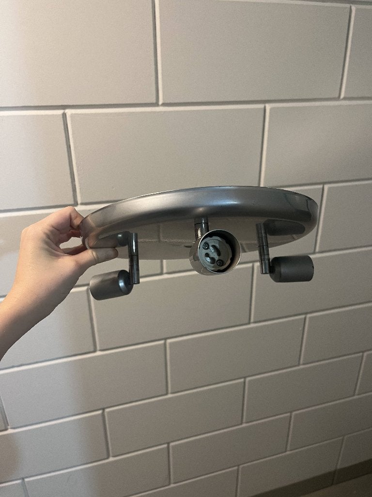 Ceiling lamp from Massive, Zilver, Gebruikt, Inclusief lichtbron, Plafondspot