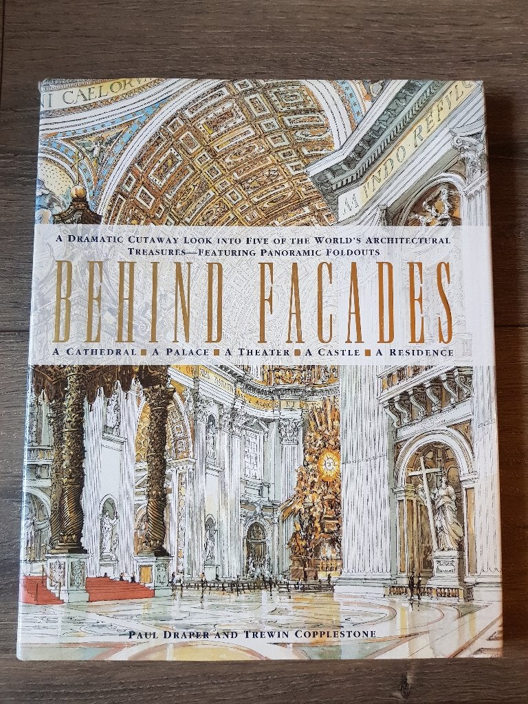 Boek Behind facades - cathedral / palace / theater / castle, Ophalen of Verzenden, Zo goed als nieuw, Architecten, Paul Draper en Trewin Copplestone
