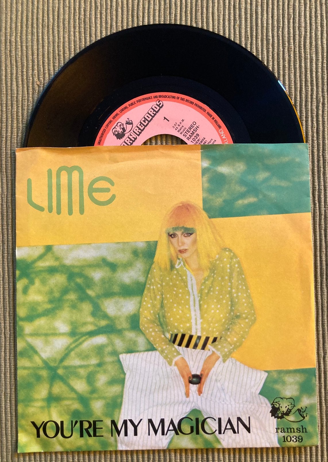 Vinyl single Lime - You’re my magician, 7 inch, Ophalen of Verzenden, Zo goed als nieuw, Pop