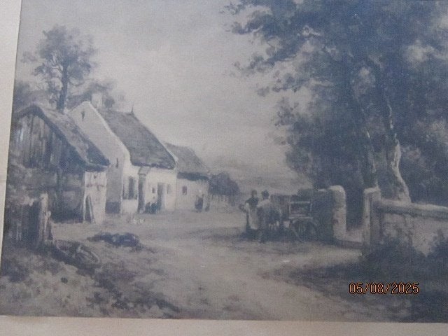 Mooie Landbouwprent van PA SCHIPPERUS, Verzamelen, Foto's en Prenten, Ophalen of Verzenden, Voor 1940, Gebruikt, Overige onderwerpen