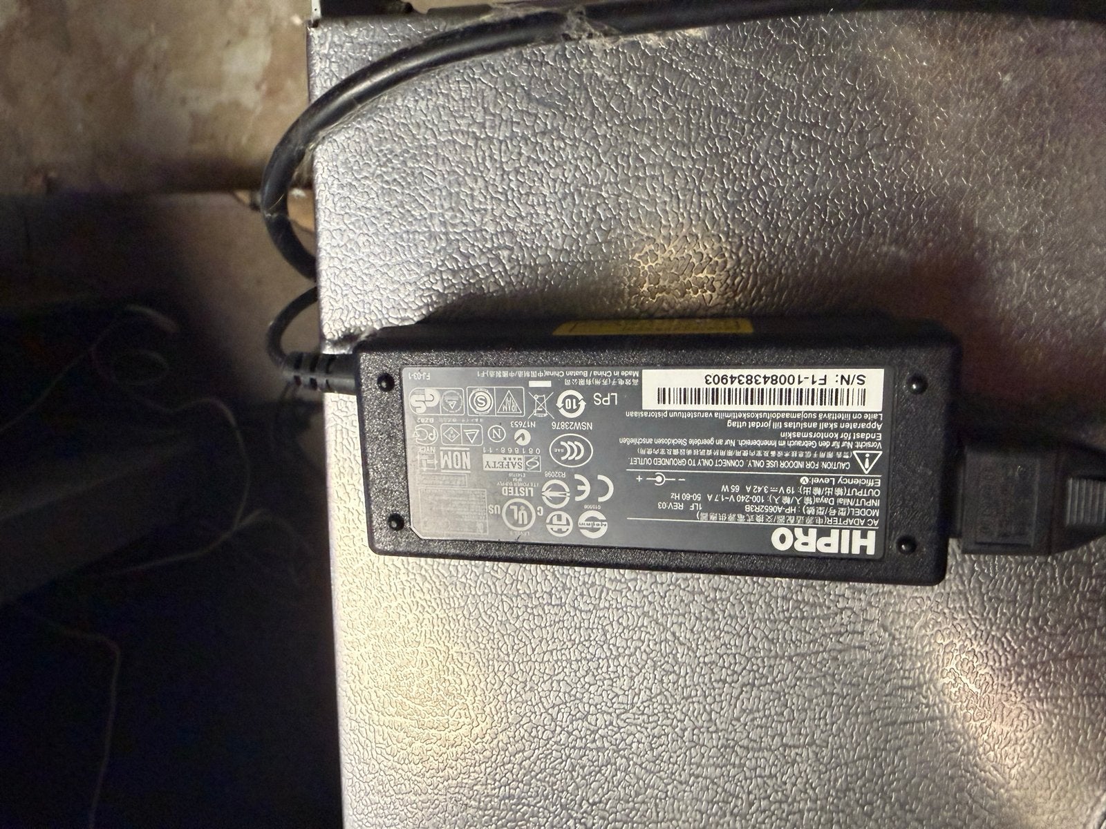 Hipro 19V 3.42A Laptop Adapter Oplader, Ophalen of Verzenden, Gebruikt