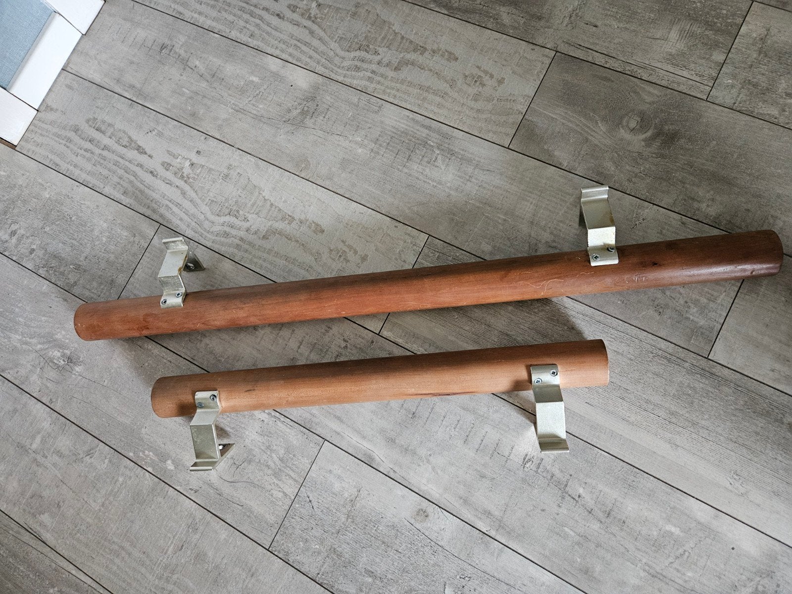 Trapleuningen hout, Doe-het-zelf en Verbouw, Ladders en Trappen, Ophalen, Gebruikt, Minder dan 2 meter