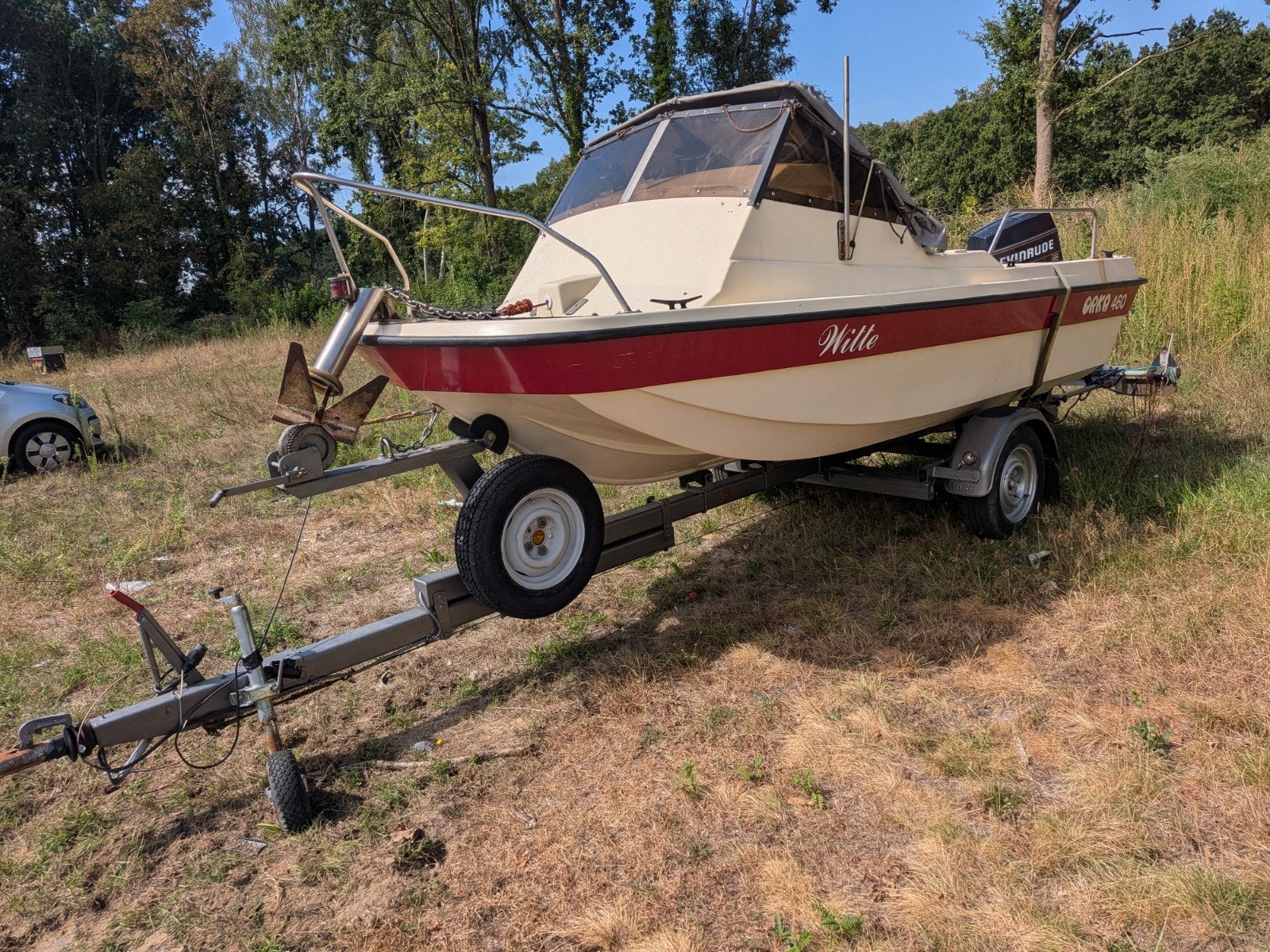 orka 460 kajuit vissersboot incl trailer, Overige merken, Gebruikt, Ophalen of Verzenden, Minder dan 70 pk