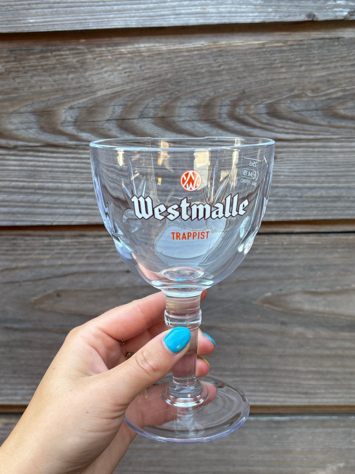 6 Westmalle bokaalglazen 25 CL, Nieuw, Ophalen of Verzenden, Overige merken, Glas