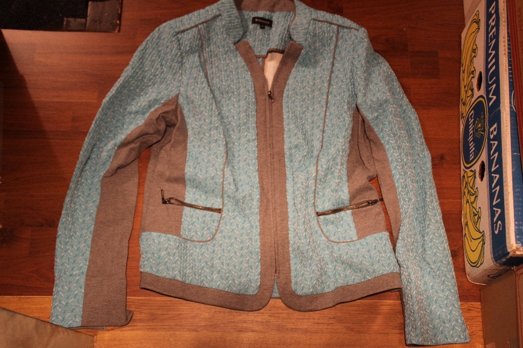 vestje grijs/blauw witteveen, Kleding | Dames, Truien en Vesten, Blauw, Maat 42/44 (L), Ophalen of Verzenden, Witteveen