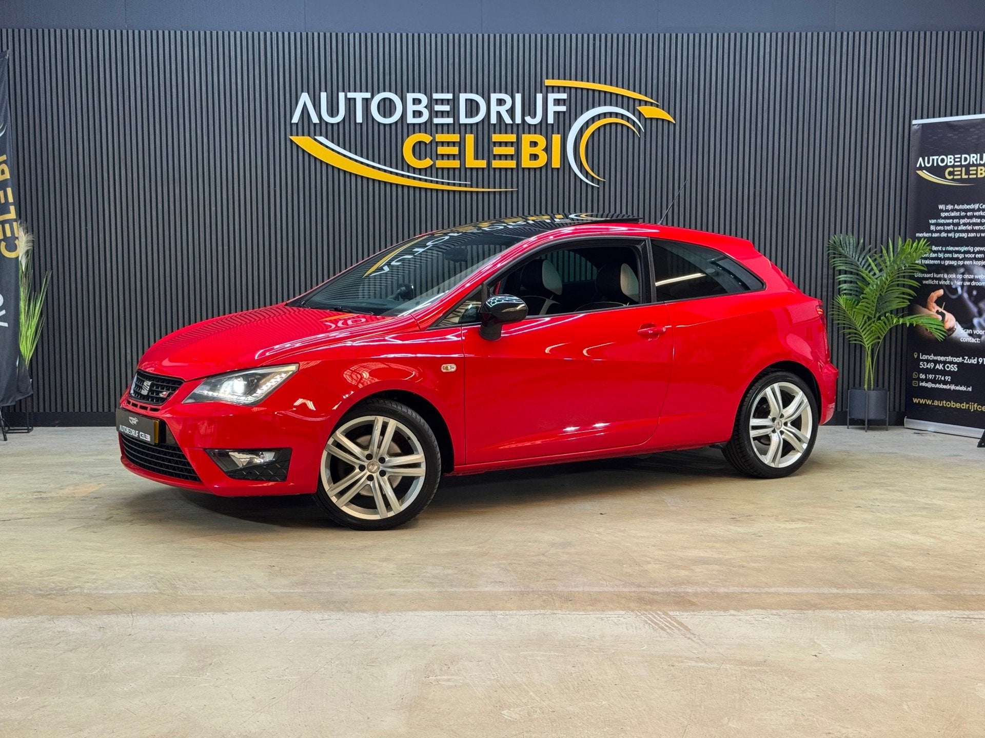 Seat Ibiza SC 1.4 TSI Cupra 2013 ROOD PANO|AUTO|CLIMA|STOELV, Auto's, Gebruikt, Zwart, 4 cilinders, Alcantara