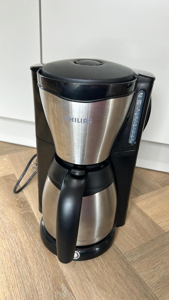 Philips Cafe Gaia HD7546/20 - Koffiezetapparaat - Zwart, Gebruikt, 10 kopjes of meer, Koffiemachine, Gemalen koffie