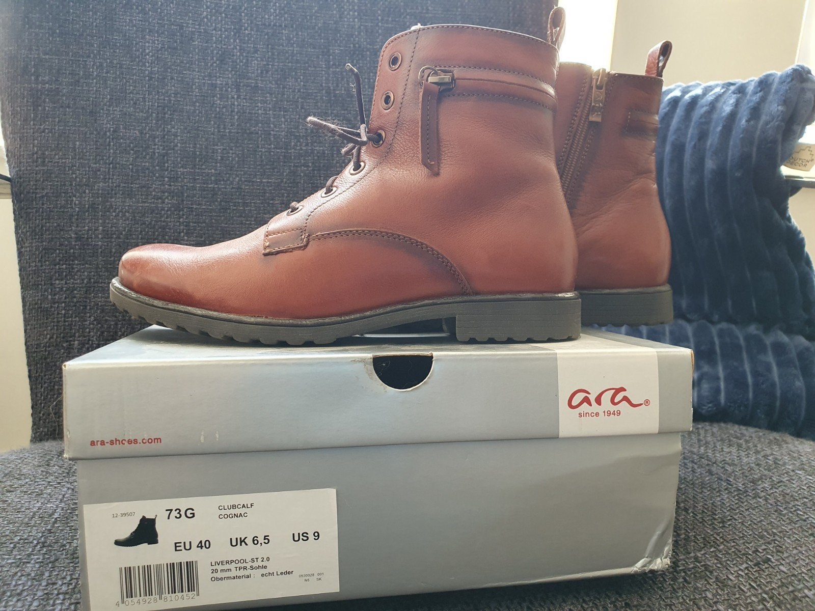 ara liverpool st 2.0 cognac 40 nieuw!!!, Schoenen met lage hakken, Bruin, Nieuw, Ophalen of Verzenden