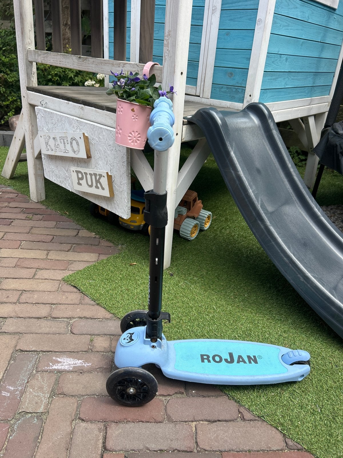Rojan kinderstep met 3 wielen - lichtblauw, Fietsen en Brommers, Steps, Ophalen, Gebruikt, Gewone step