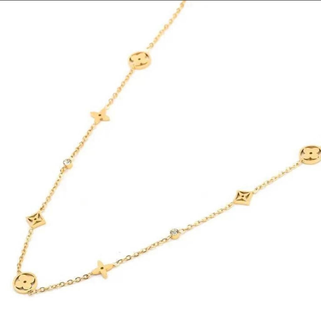 Goude ketting, Sieraden, Tassen en Uiterlijk, Kettingen, Ophalen of Verzenden, Nieuw, Goud, Steen of Mineraal