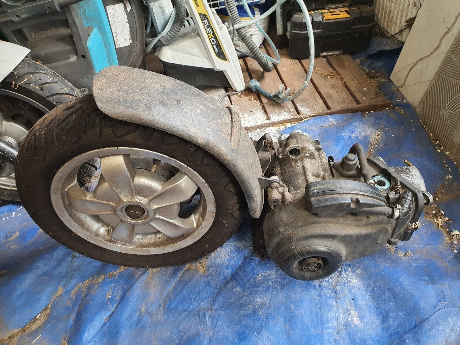 vespa primavera motorblok, Ophalen, Blok, Vespa