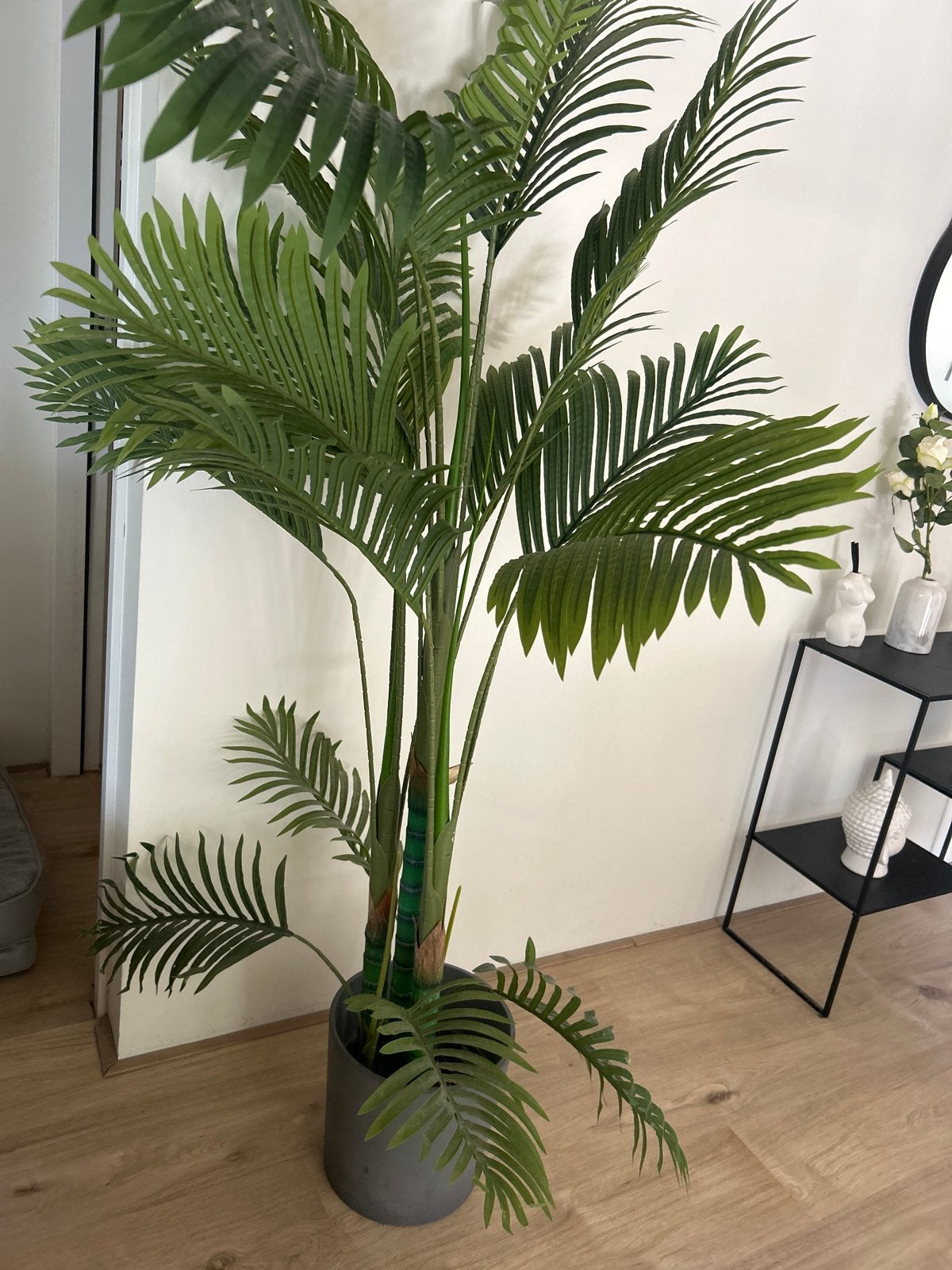 Grote kunstpalm in pot - perfect voor elk interieur, Ophalen, Binnen, Groen, Kunstplant