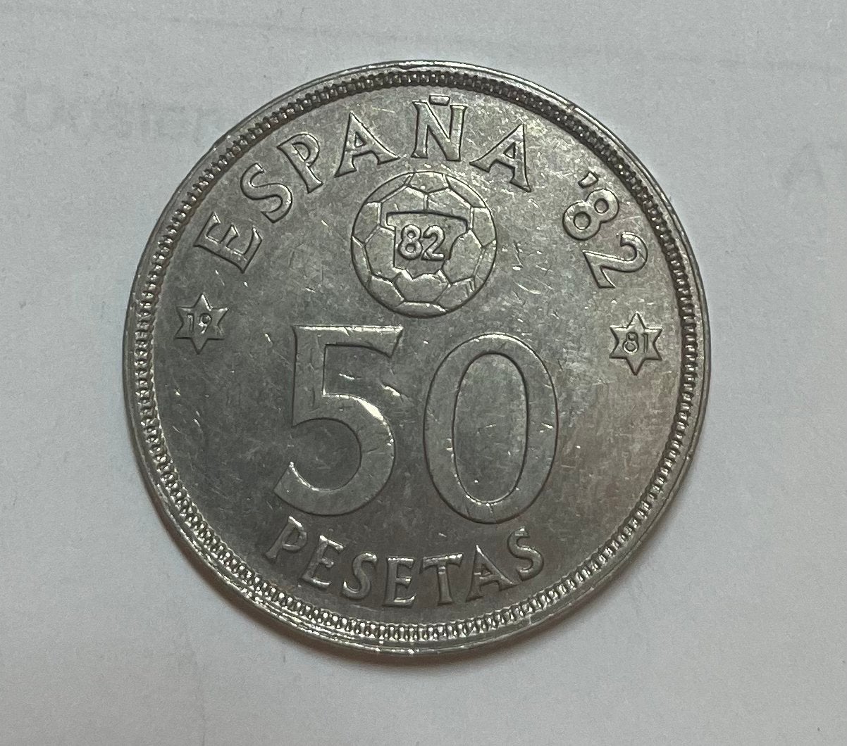 50 pesetas Spanje 1980, Ophalen of Verzenden, Overige landen