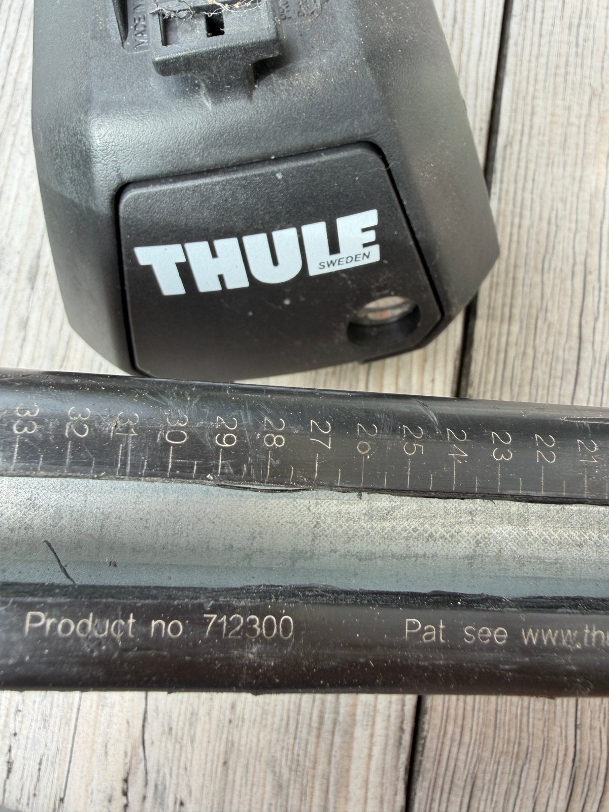 Thule dakdragerset met voeten 710 en dragers 712300, Auto diversen, Dakdragers, Ophalen, Gebruikt