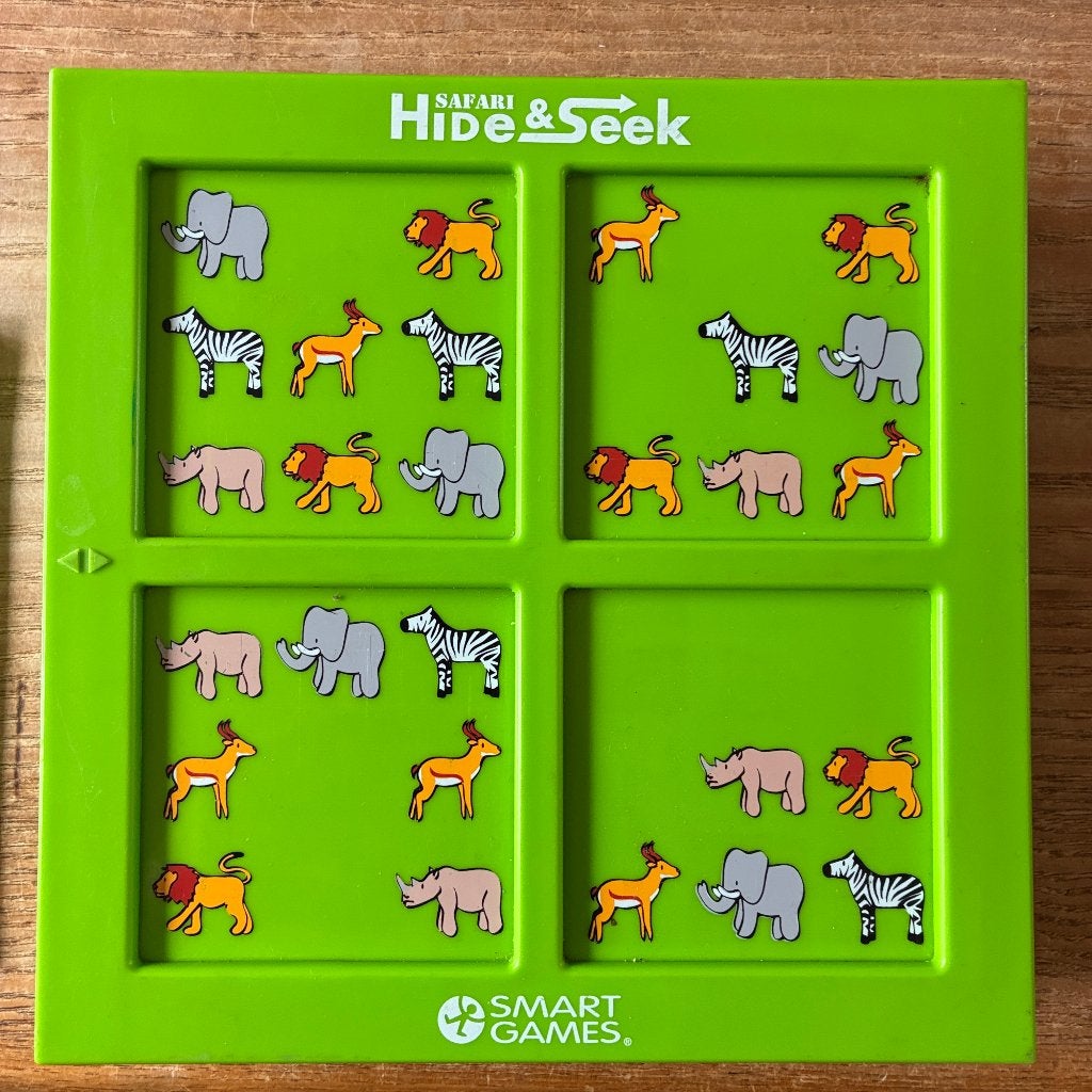 Smart Games - Safari Hide & Seek - boosterpack - 7+jaar, Ophalen of Verzenden, Minder dan 500 stukjes, Zo goed als nieuw, Rubik's of 3D-puzzel