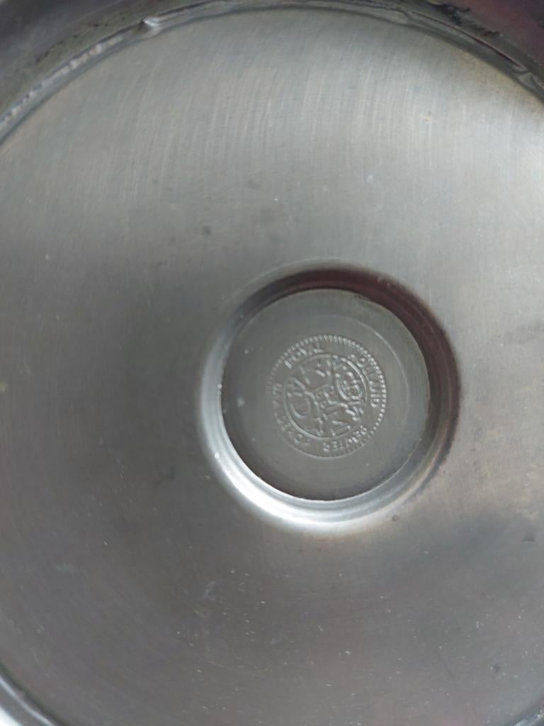 Antieke tinnen kan met deksel, ca. 19 cm hoog, Antiek en Kunst, Antiek | Tin, Ophalen of Verzenden