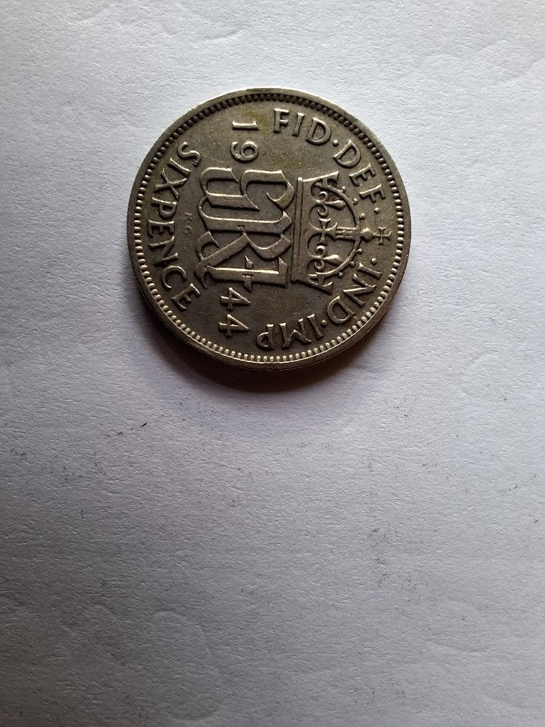 Munt Engelse Six Pence 1944, Ophalen of Verzenden, Overige landen, Losse munt