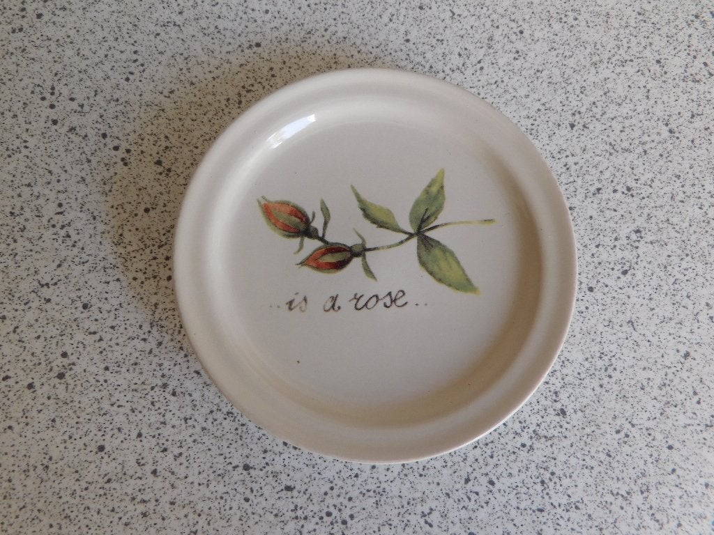 Bord 9 cm. A Rose is a Rose JET by ter Steege, Ophalen of Verzenden, Zo goed als nieuw, Bord(en), Overige stijlen