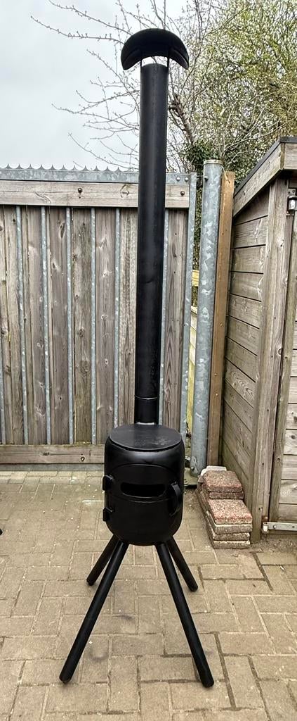 Buitenkachel met kook/bakplaat, Tuin en Terras, Tuinhaarden, Ophalen, Nieuw