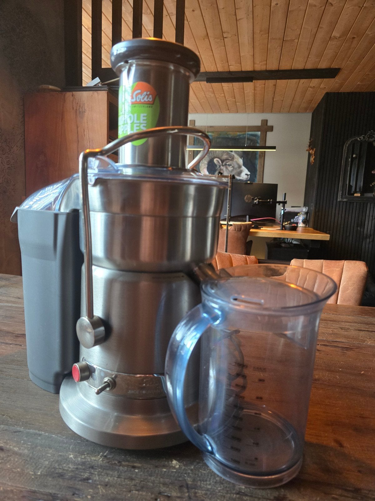 Solis Juice Fountain Pro Sapcentrifuge 1200W - Hele Appels, Ophalen of Verzenden, Sapcentrifuge