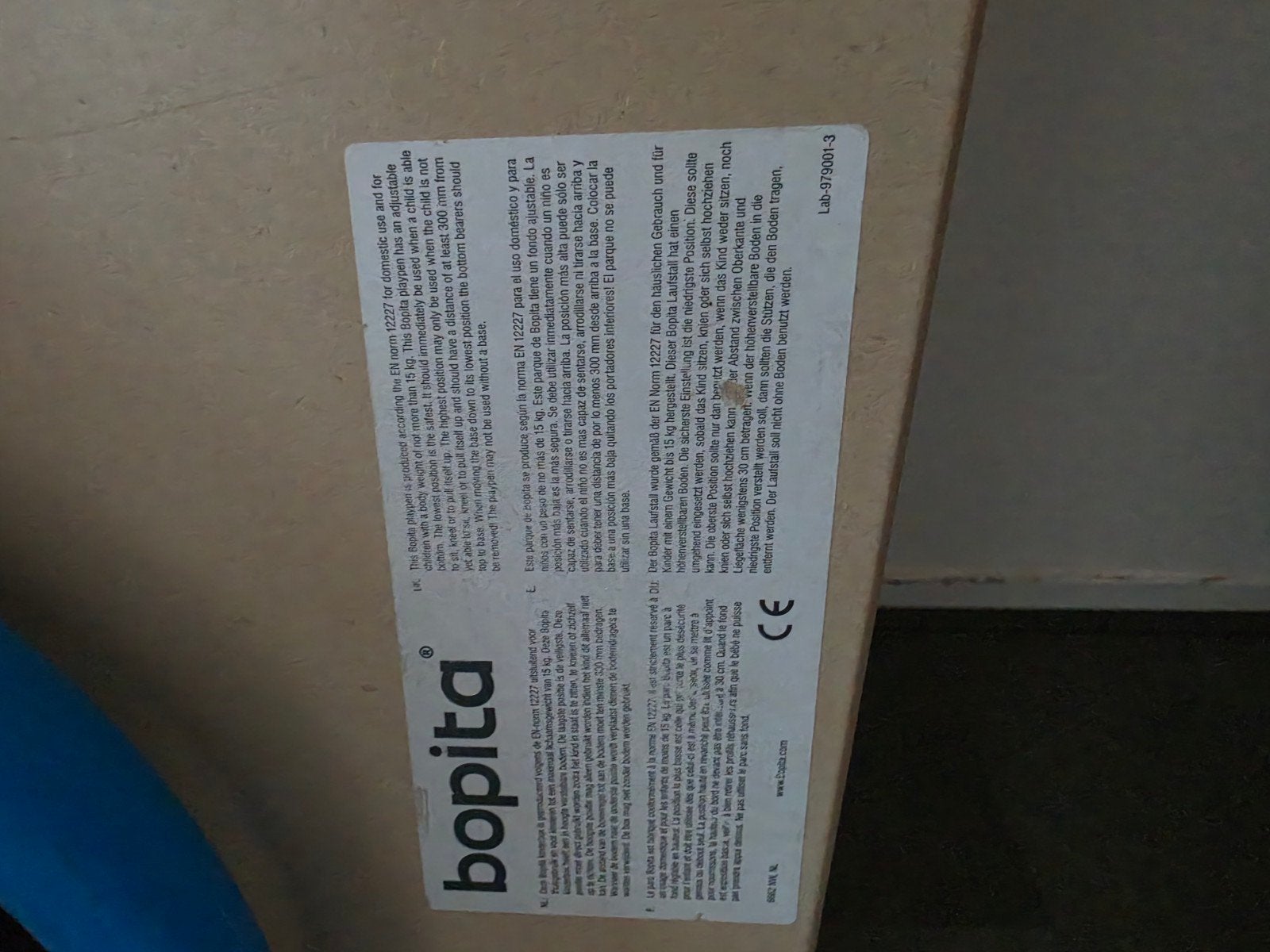 Gratis! Bopita box op wielen met lade en doos met speelgoed, Ophalen, Gebruikt, Overige typen