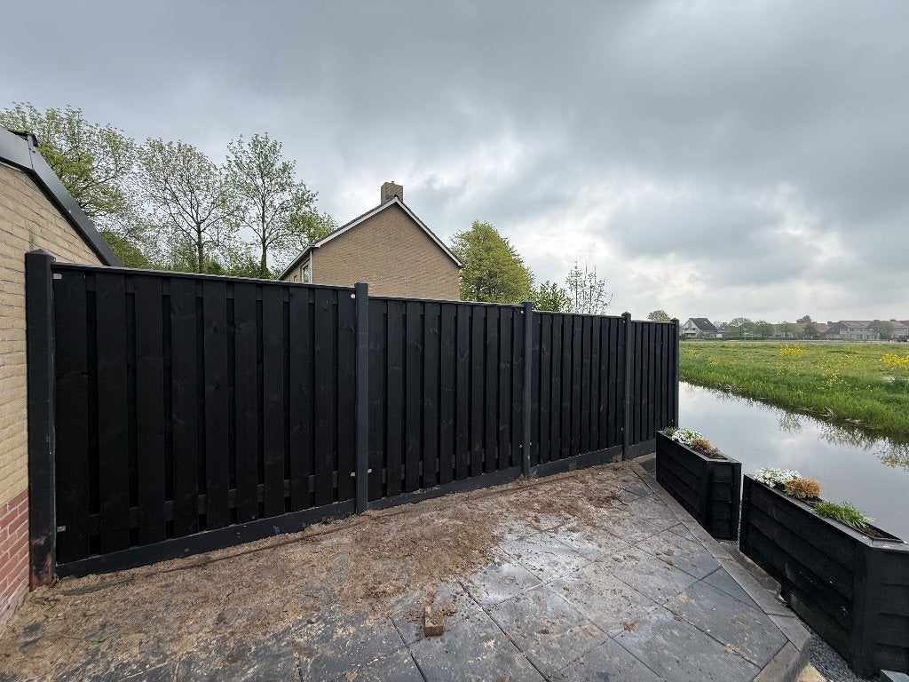 Hout en beton schuttingen, gratis offerte!, Tuin en Terras, Ophalen, 1 tot 2 meter, Minder dan 3 meter, Nieuw