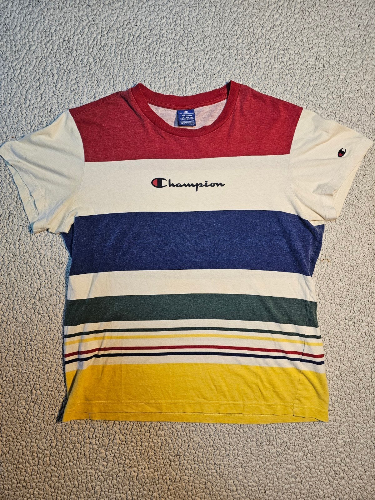 Champion gestreept T-shirt - Maat M, Ophalen of Verzenden, Gedragen, Meerkleurig