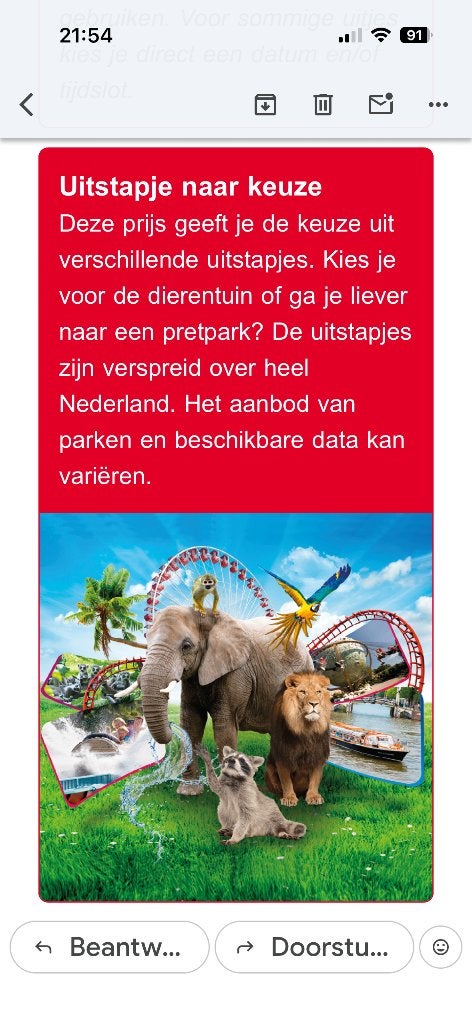 Uitstapje naar keuze voor 4 personen, Drie personen of meer