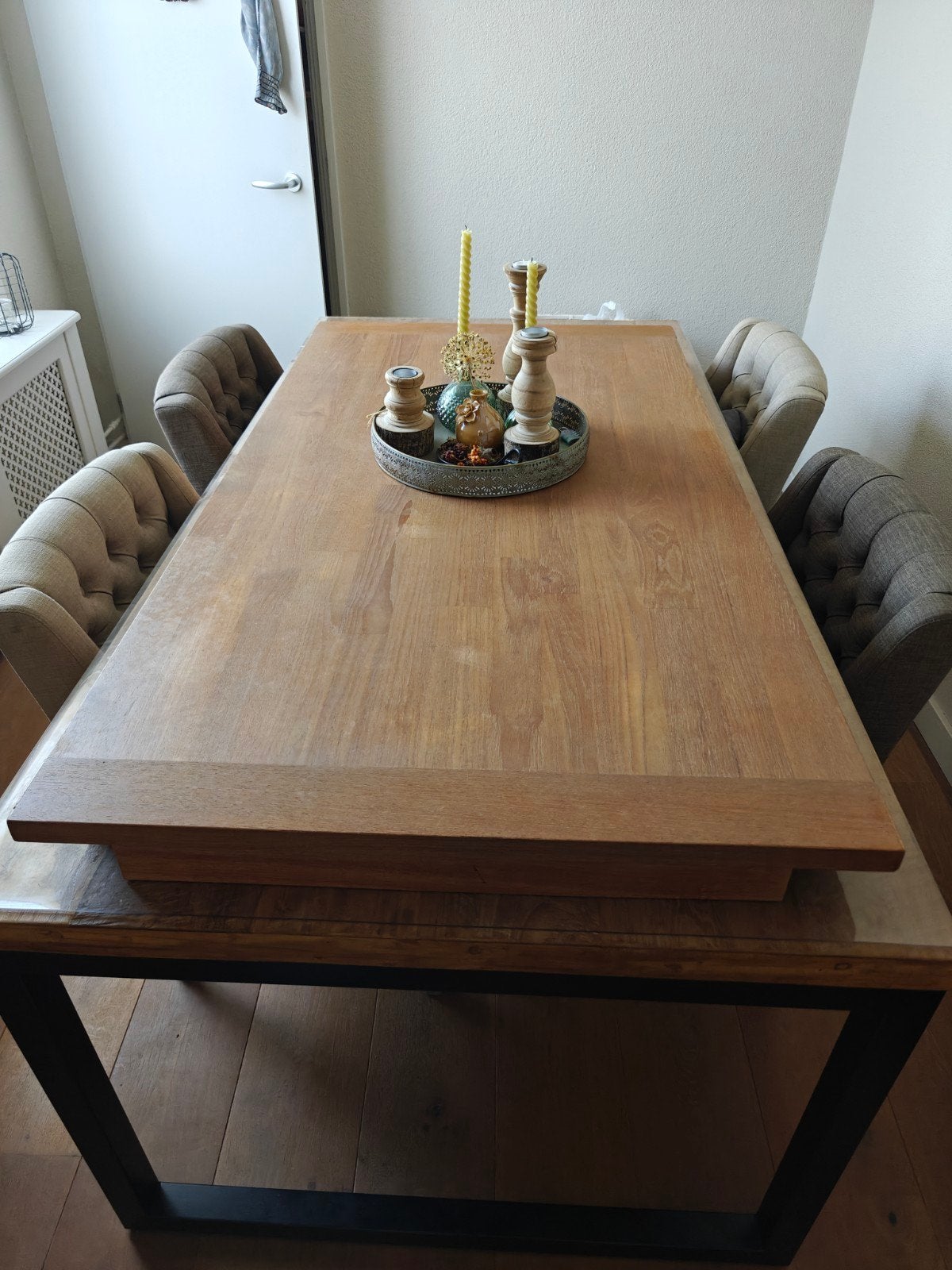 eettafel hout, Ophalen
