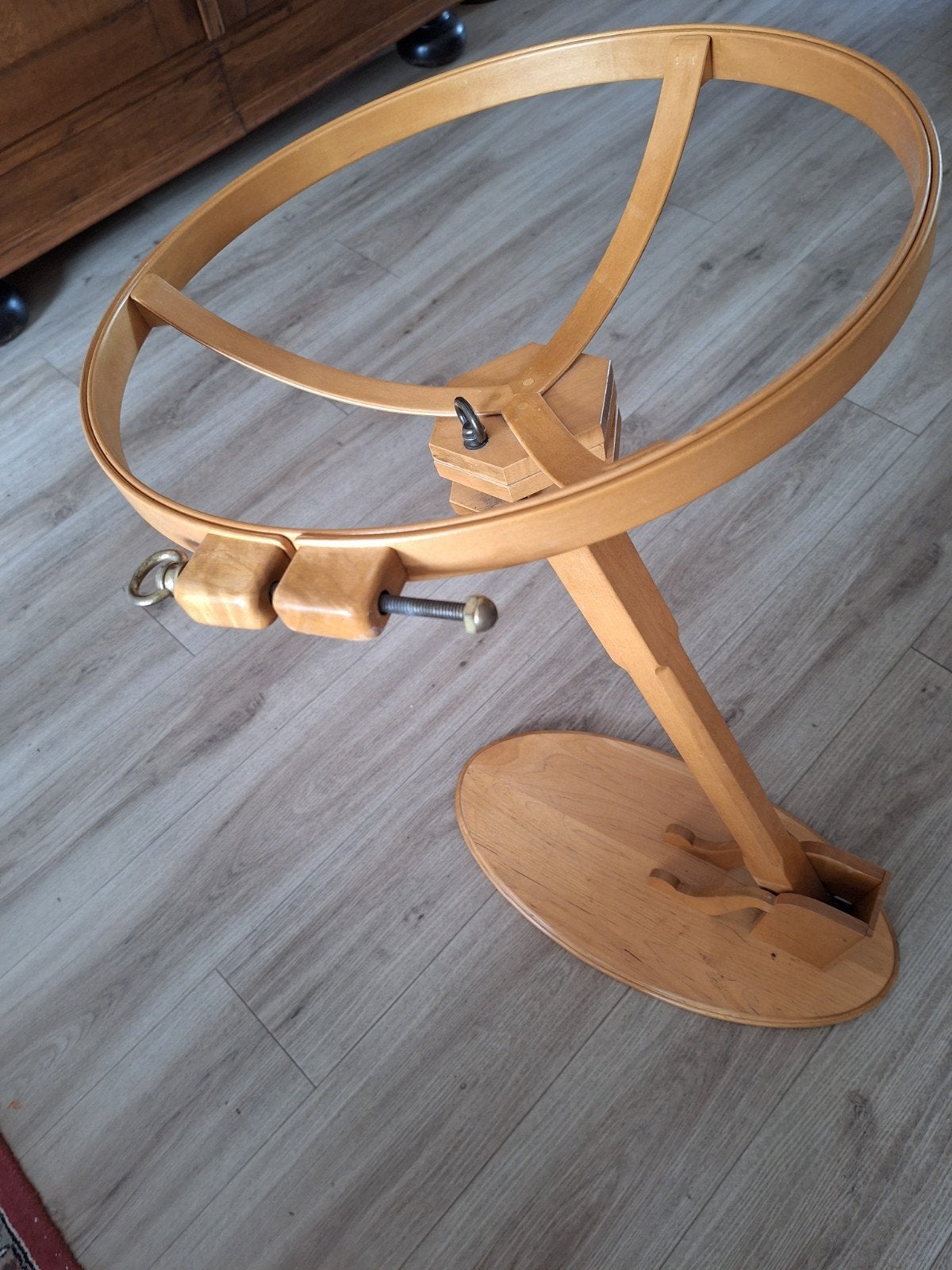 Houten quilt- of borduurring op standaard, Hobby en Vrije tijd, Ophalen, Zo goed als nieuw, Onderdeel of Toebehoren