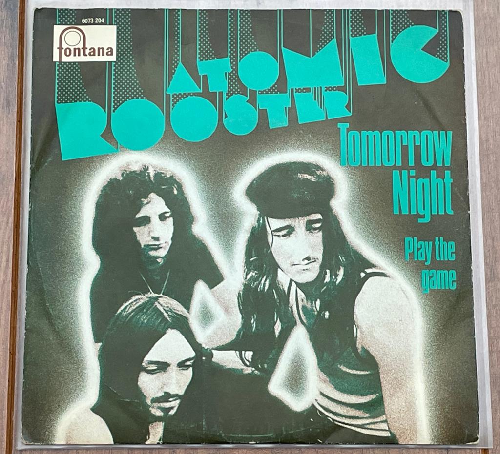 Atomic Rooster - Tomorrow Night 7" / Netherlands, '70, mono, Cd's en Dvd's, Vinyl Singles, Gebruikt, Beschermende buitenhoes, Originele persing