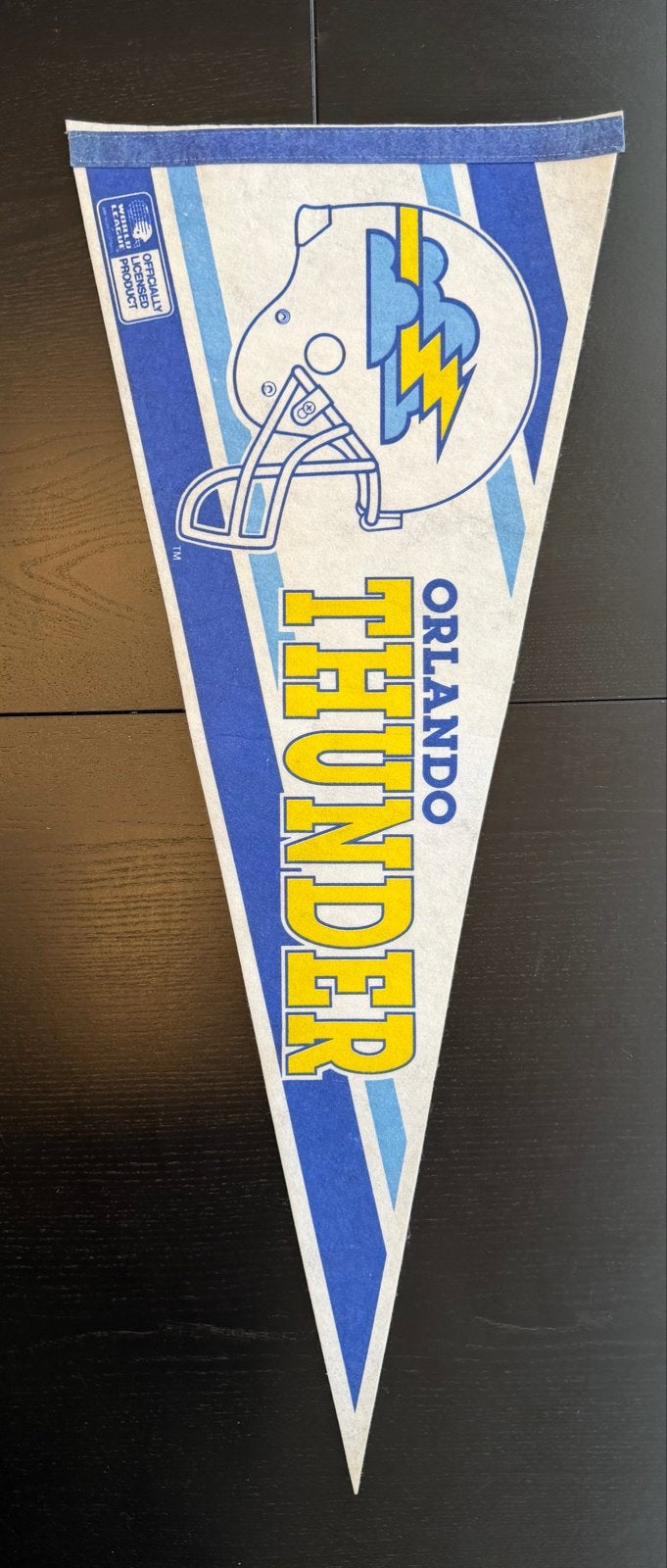 Orlando Thunder Pennant WLAF American Football Jaren '90, Ophalen of Verzenden, Gebruikt, Overige sporten, Vaantje of Sjaal