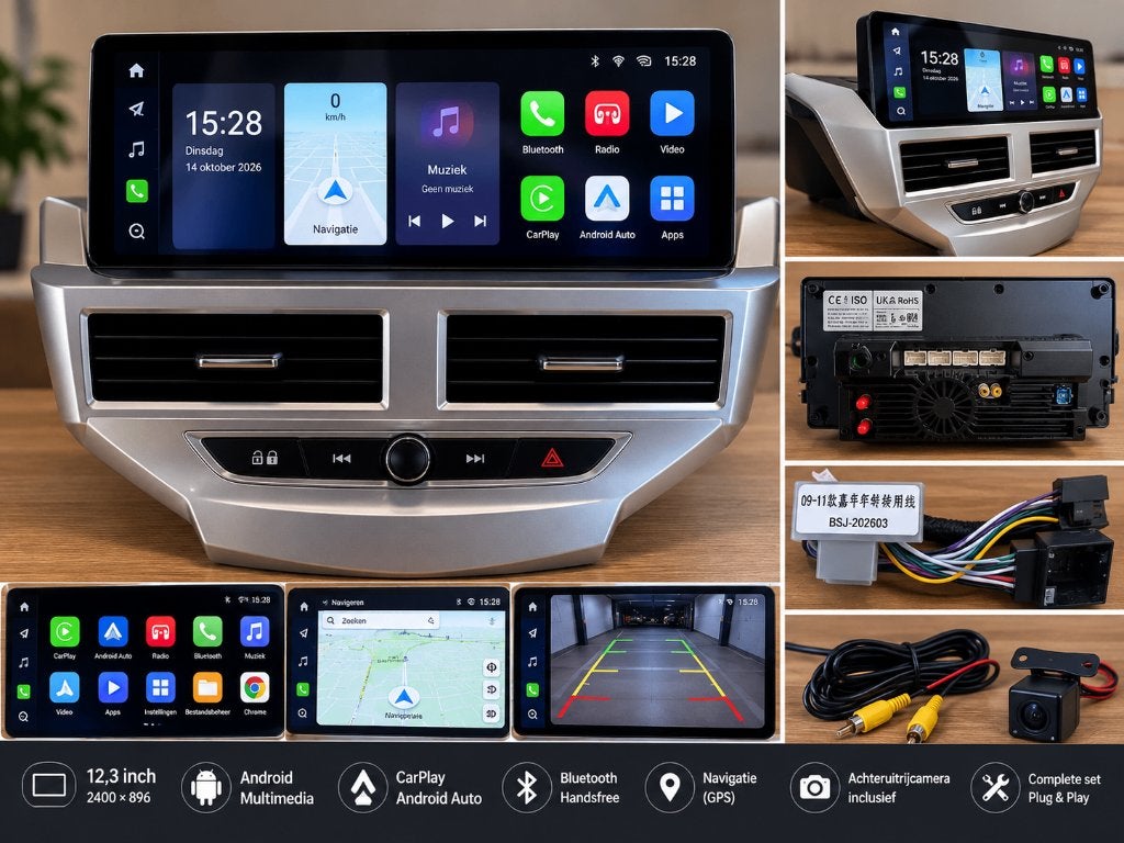 Ford Fiesta MK7 12,3 inch Android Navigatie| Nieuw| + Camera, Ophalen of Verzenden, Nieuw
