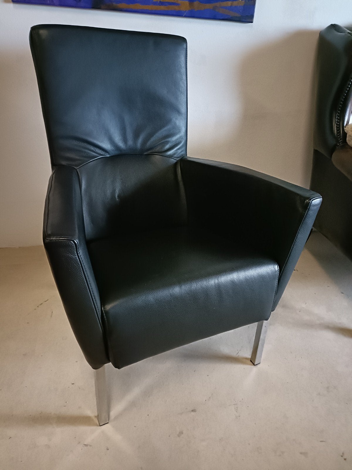 Prachtige leren fauteuil, Huis en Inrichting, Ophalen, Minder dan 75 cm, Zo goed als nieuw, Modern