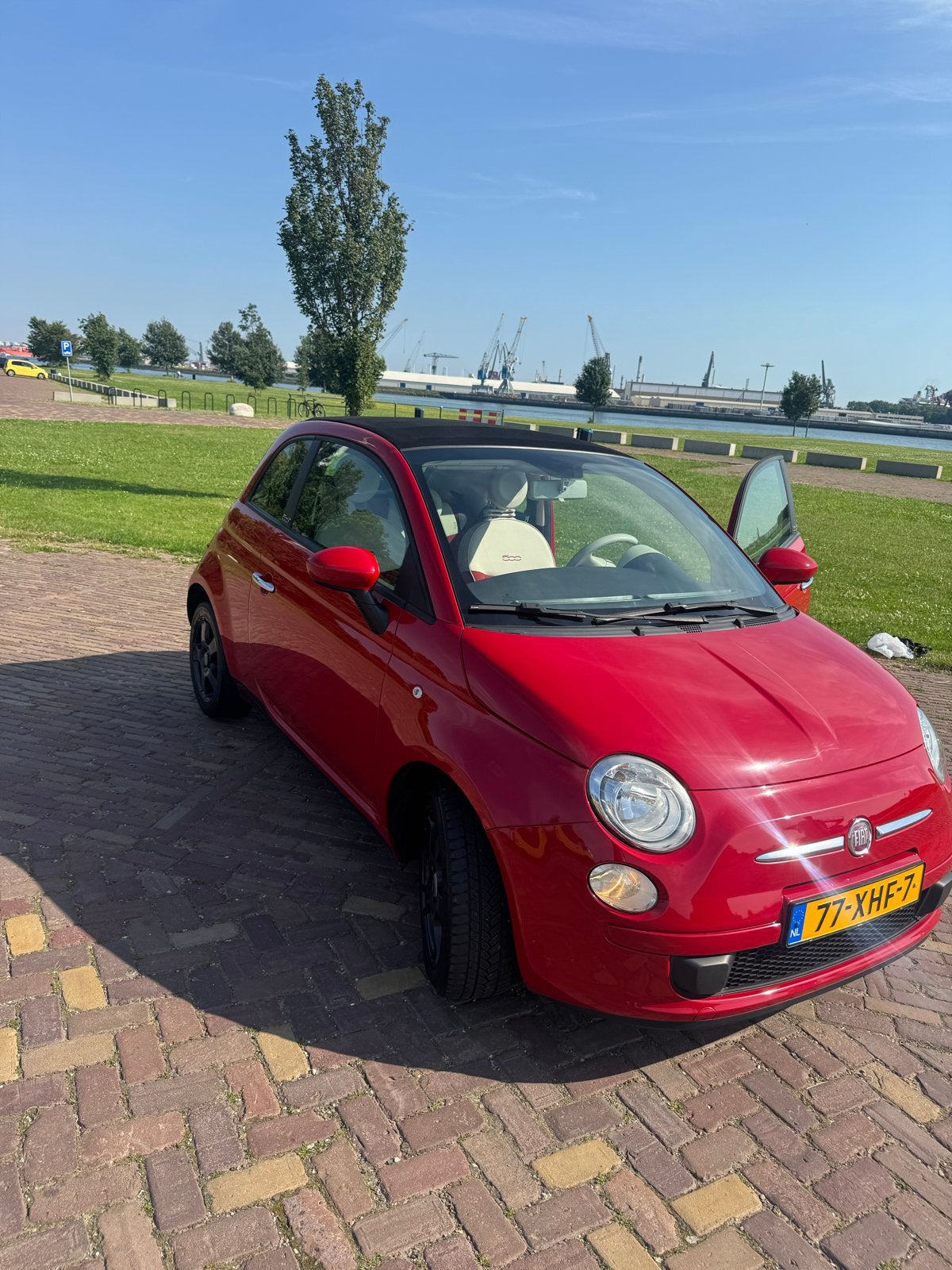 Fiat 500C 1.2 Cabrio, Perfect onderhouden, Betrouwbare motor, Auto's, Fiat, 4 cilinders, Cabriolet, Leder en Stof, Origineel Nederlands