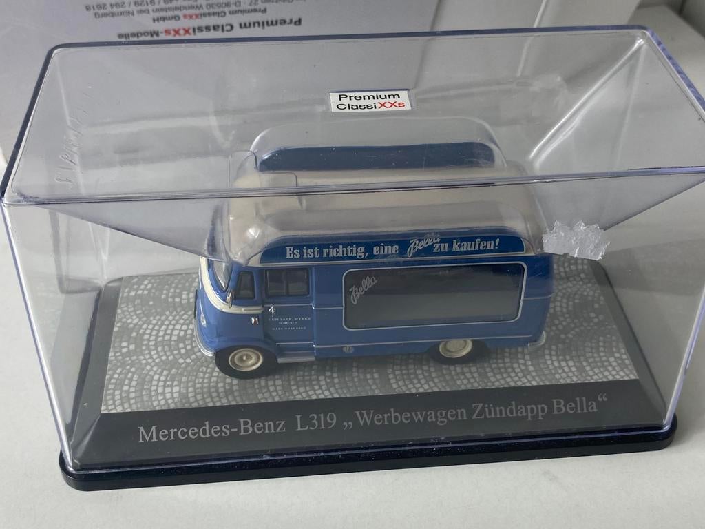 1:43 MERCEDES L 319-Zundapp verkoopswagen-in OVP, Ophalen of Verzenden, Nieuw, Bus of Vrachtwagen, Overige merken