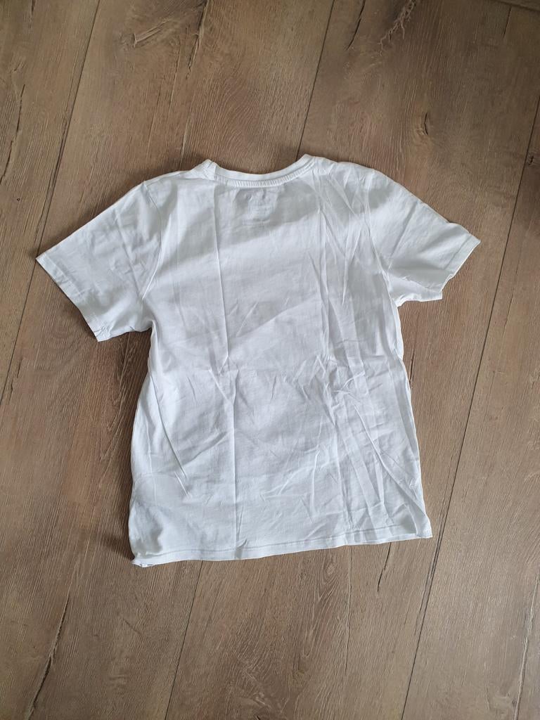 Shirt wit met opdruk maat 146 / 152, Ophalen of Verzenden, Zo goed als nieuw, Jongen, Shirt of Longsleeve