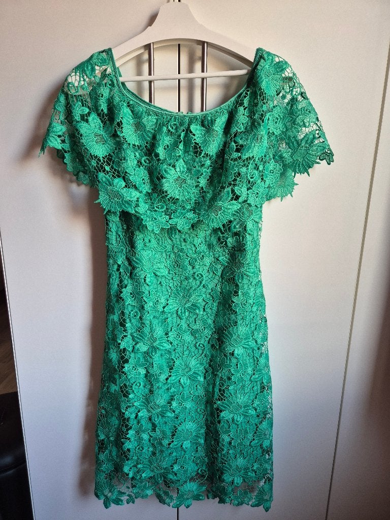 Kanten zomerjurk Steps Turquoise mt 40, Maat 38/40 (M), Overige kleuren, Ophalen of Verzenden, Zo goed als nieuw