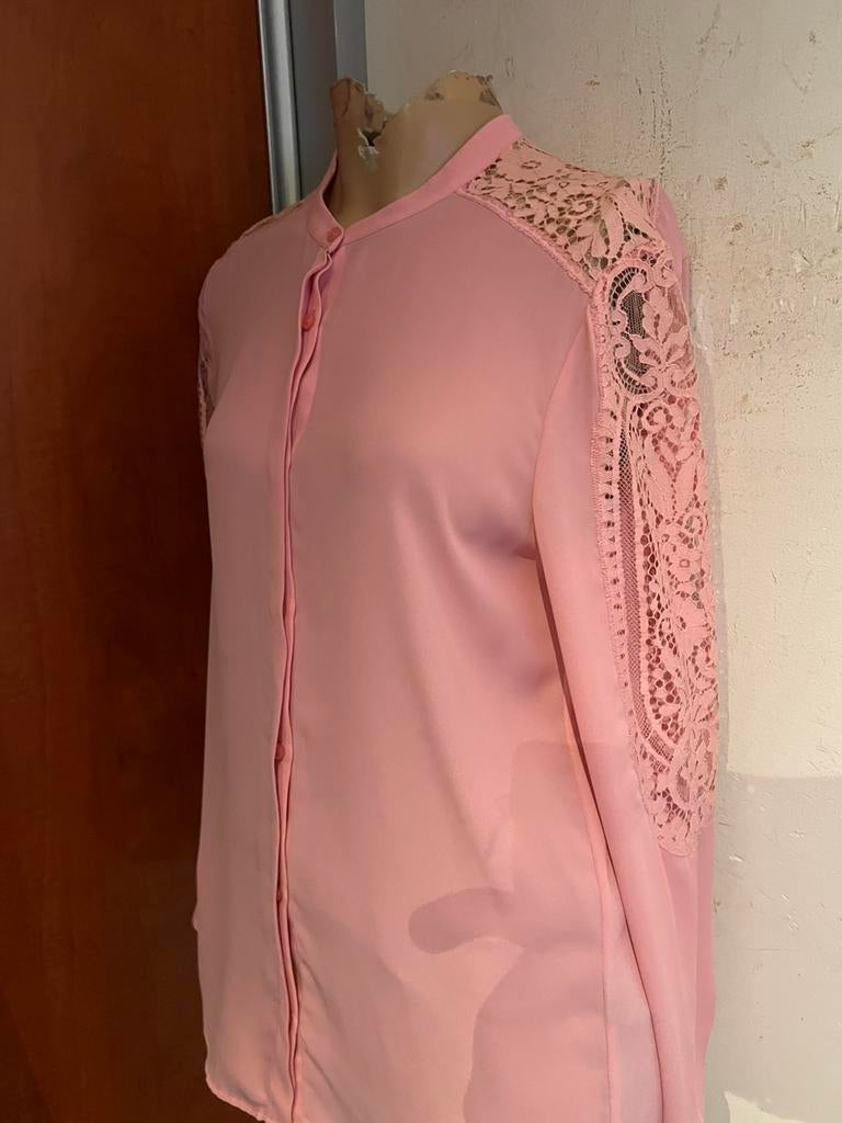 THE KOOPLES blouse net kant maat L origineel zgan roze, G, B, Ophalen of Verzenden, Zo goed als nieuw