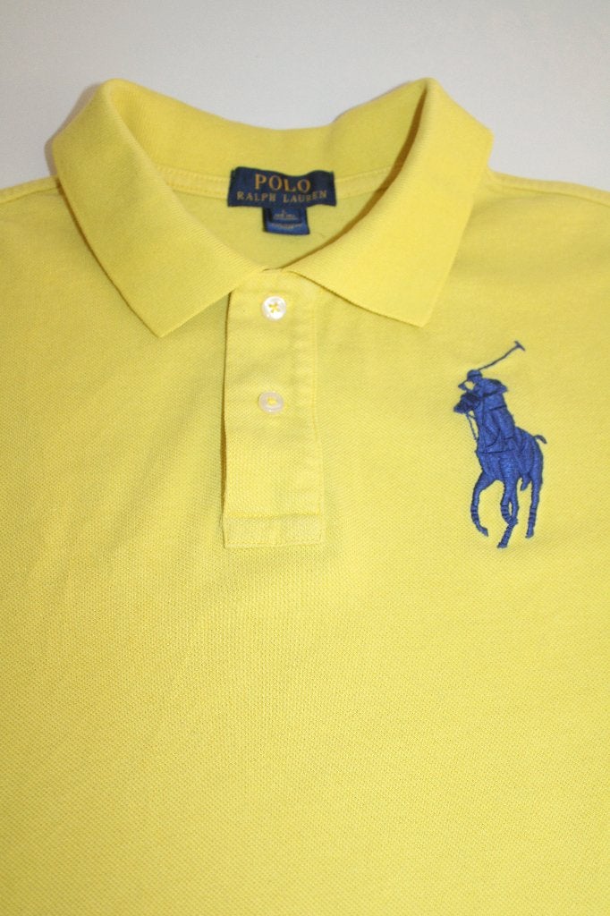 Ralph Lauren polo geel bigpony maat L 14-16y = 164, Ophalen of Verzenden, Zo goed als nieuw, Shirt of Longsleeve, Jongen