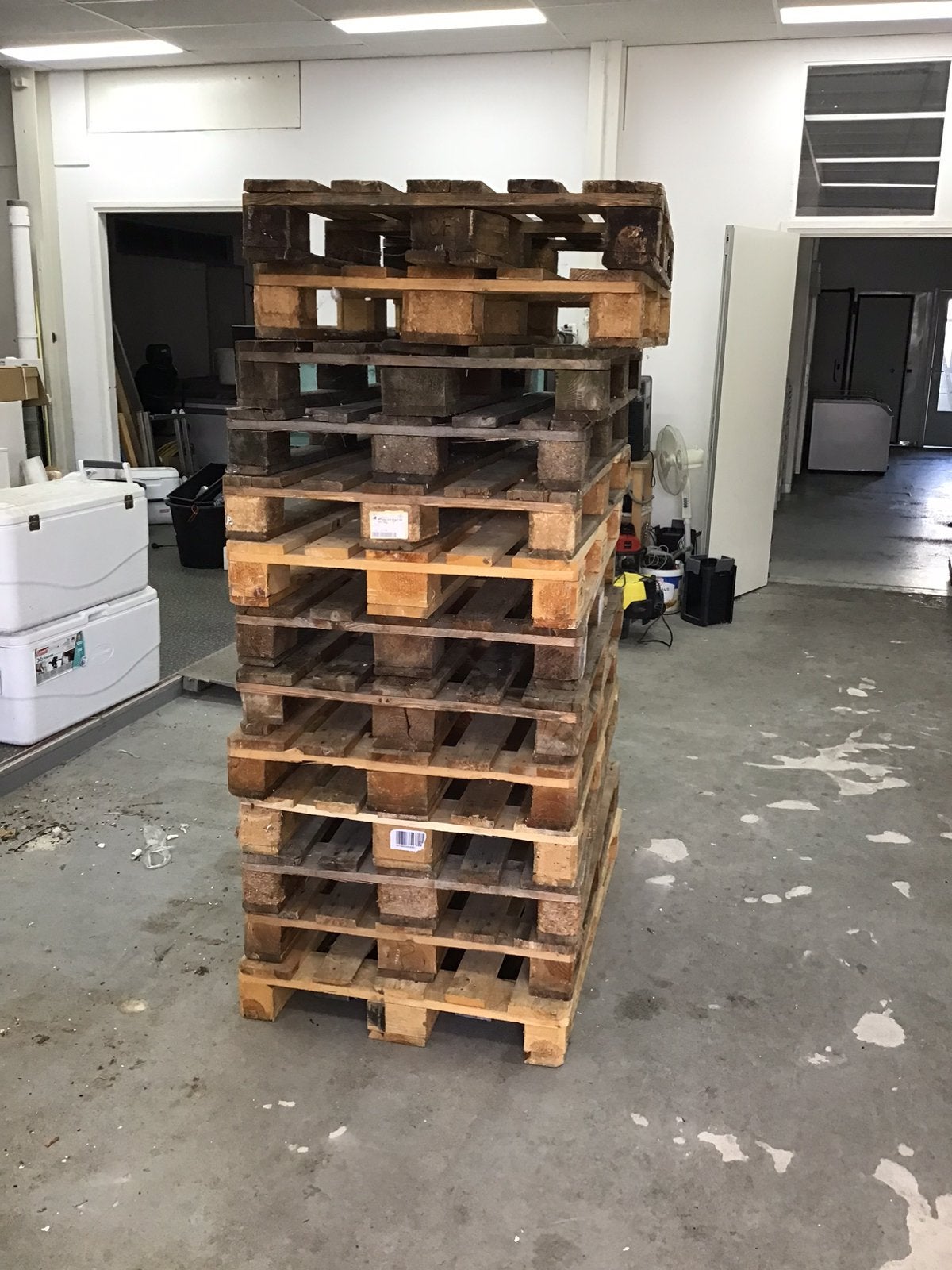 Euro pallet, Ophalen, Gebruikt, 50 mm of meer, Minder dan 200 cm