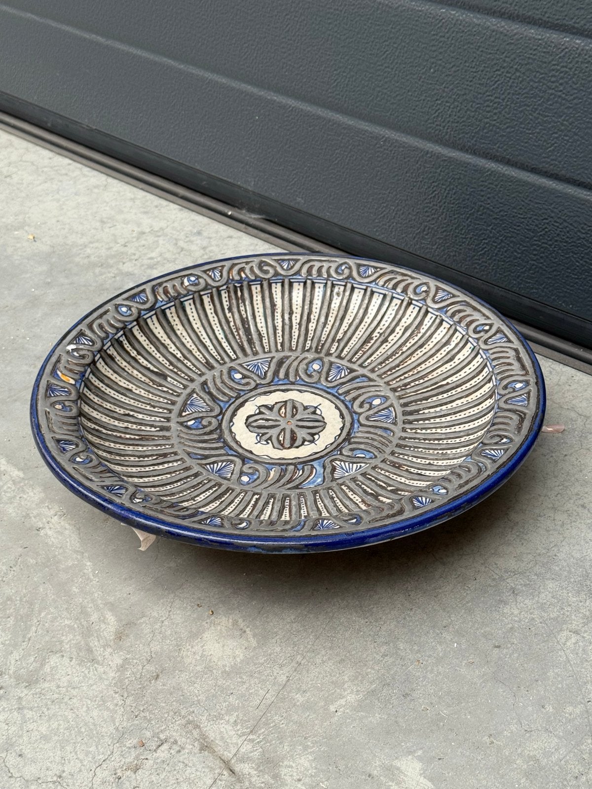 Decoratieve Marokkaanse schaal, handgeschilderd, Ophalen
