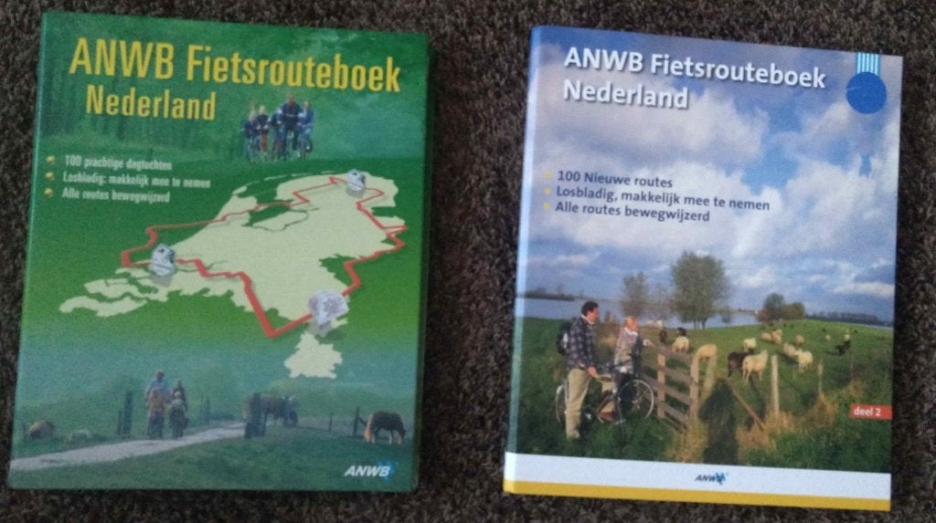 ANWB Fiets routeboeken deel 1 en 2, Fiets- of Wandelgids, Ophalen of Verzenden, Zo goed als nieuw, ANWB