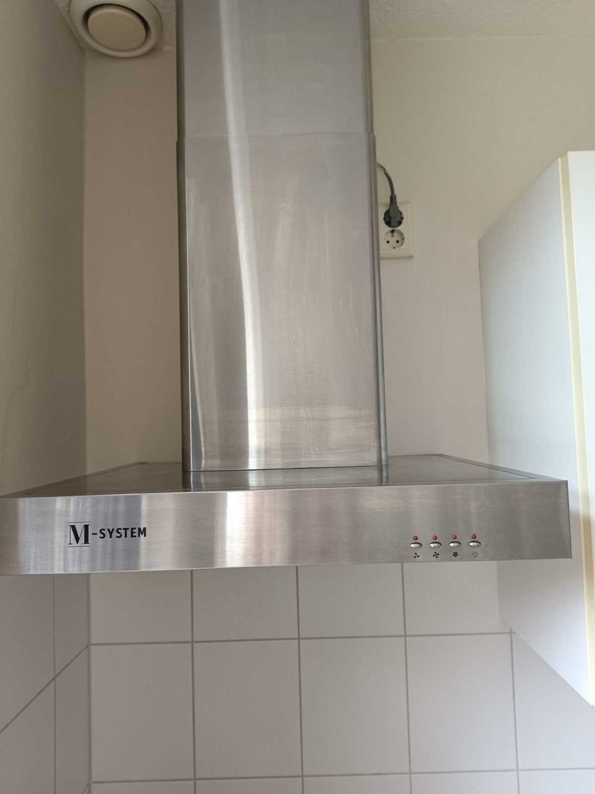 Afzuigkap M-system, Witgoed en Apparatuur, Ophalen, Gebruikt, Wandschouwkap, Vrijstaand