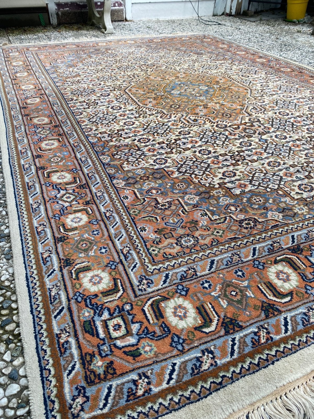 Irans perzische tapijt handgemaakte/wol, 150 tot 200 cm, 200 cm of meer, Ophalen of Verzenden, Zo goed als nieuw