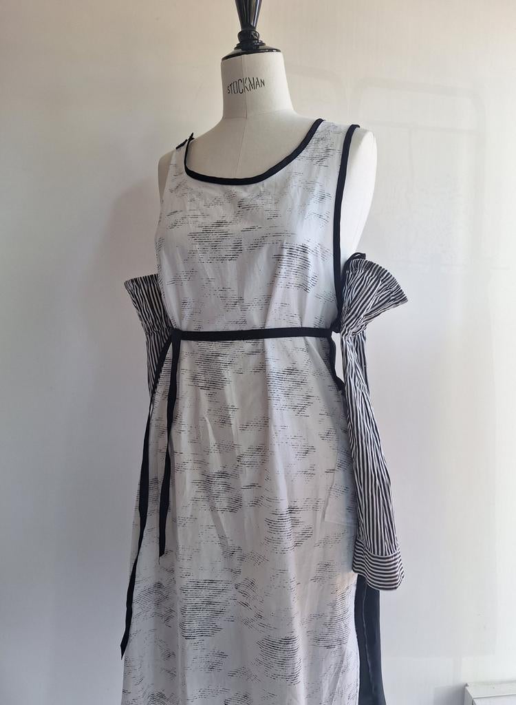 jurk gemaakt van old stock Ann Demeulemeester katoen/zijde, Maat 38/40 (M), Zwart, Nieuw, Ophalen of Verzenden