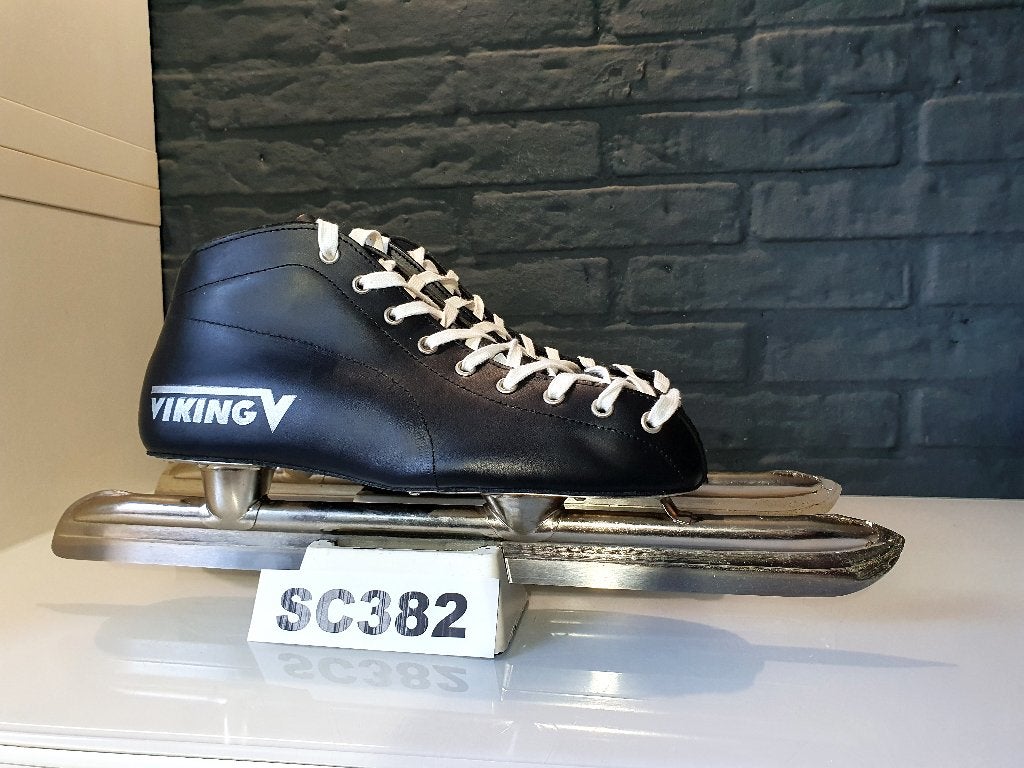 Viking Junior Tournoren Lage Laag Noren Leder Zwart Maat 41, Viking, Verzenden, Nieuw, Noren