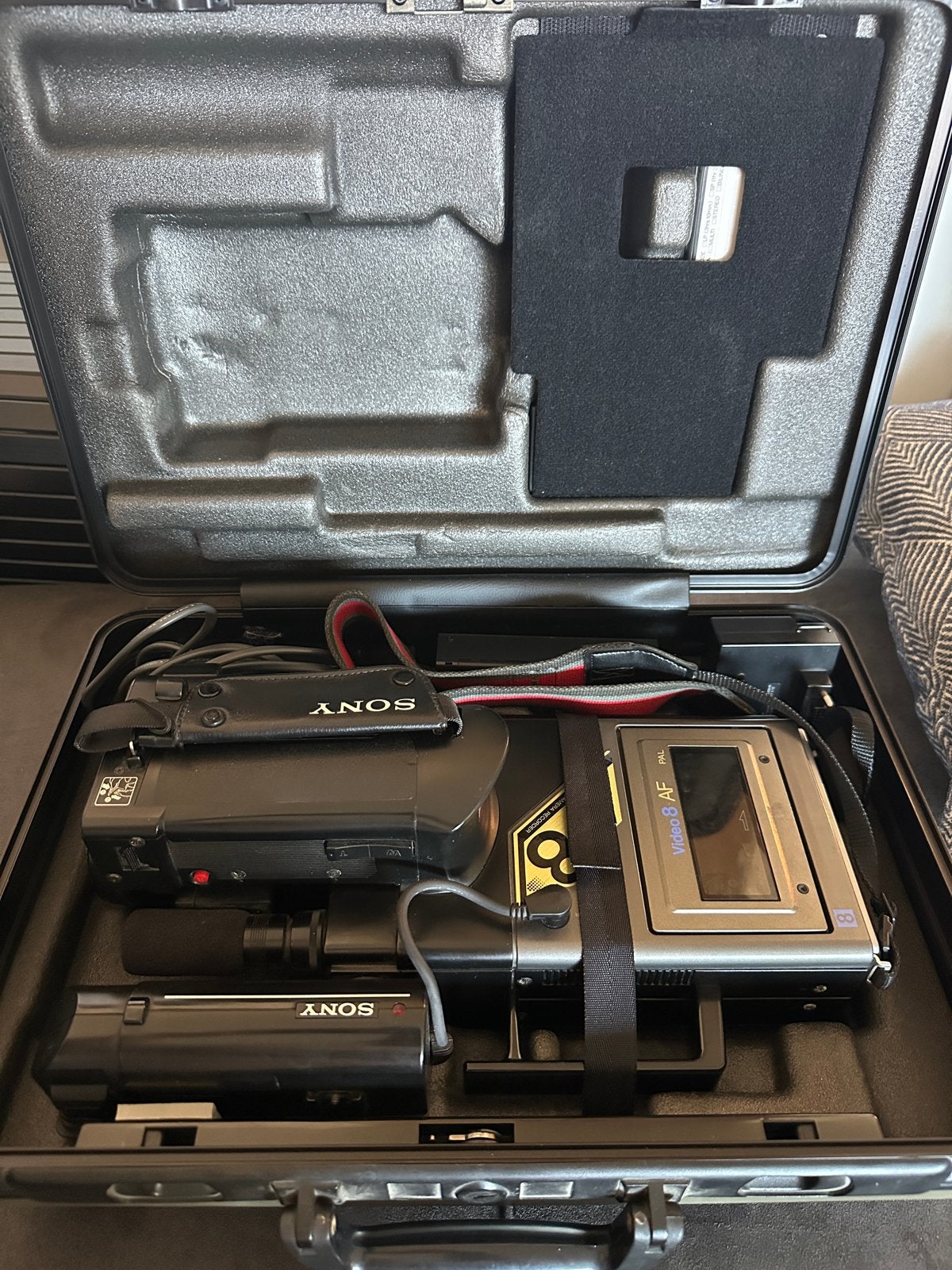 Sony Video 8 AF CCD-V7AF-E videocamera met accessoires, Gebruikt, Overige soorten, Sony, Externe microfoon