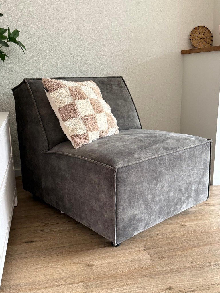 Comfortabel armloos 1 zits-element Baricci (Pronto), Huis en Inrichting, Ophalen, Eenpersoons, Nieuw, 75 tot 100 cm
