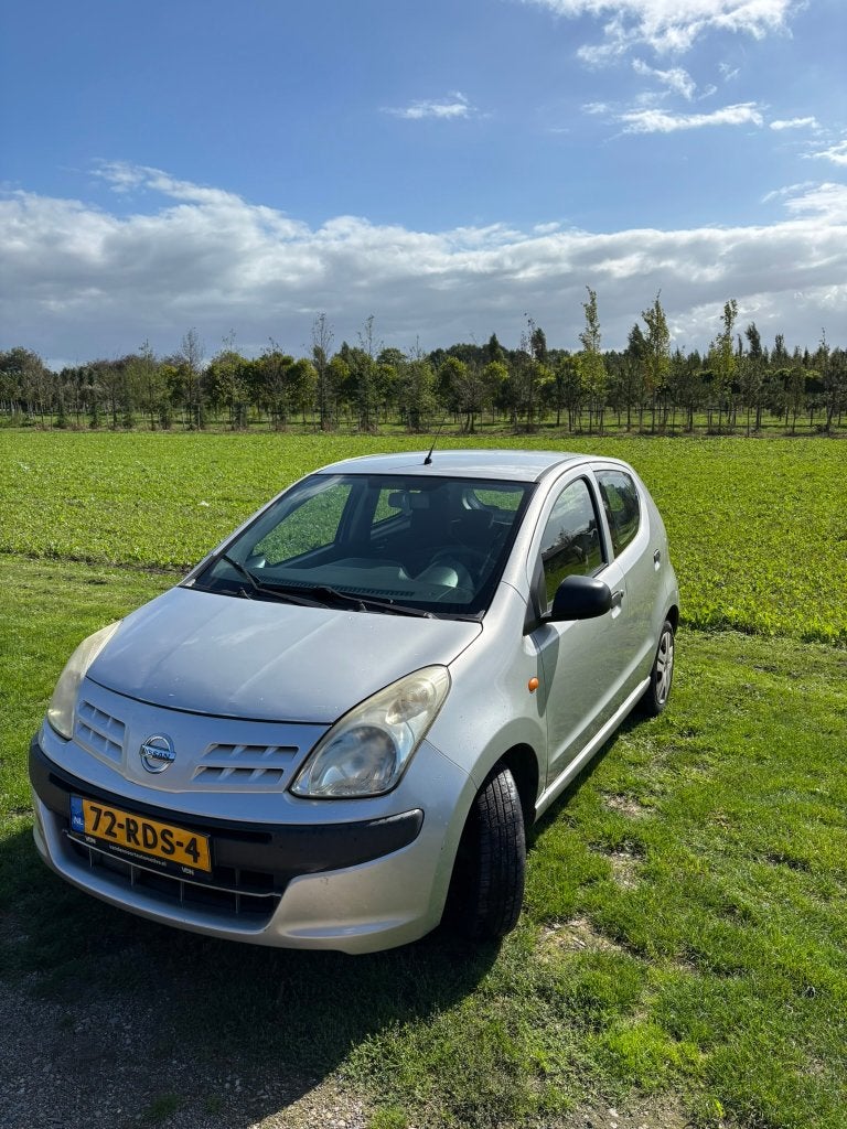 Nissan Pixo 1.0 50KW 5D 2011 Grijs, Auto's, Voorwielaandrijving, Stof, 200 kg, 4 stoelen